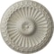 Ekena Millwork Linus Ceiling Medallion, Hand-Painted Pot of Cream Crackle, 11 1/4"OD x 1 1/8"P CM11LIPCC - alternate 1